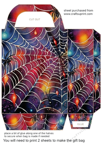 Bright spiders web gift bag 8