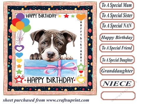 Pup Happy Birthday card front 1