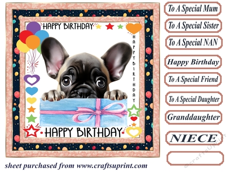 Pup Happy Birthday card front 14