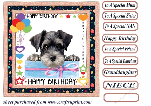 Pup Happy Birthday card front 18