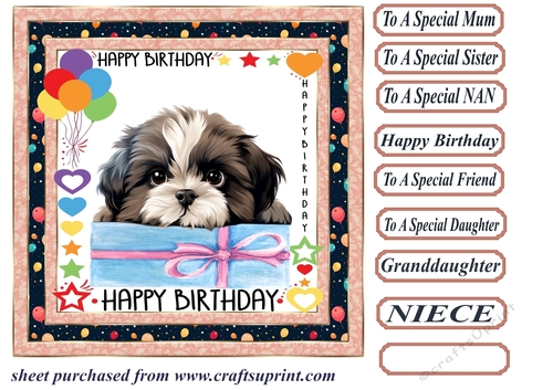 Pup Happy Birthday card front 22