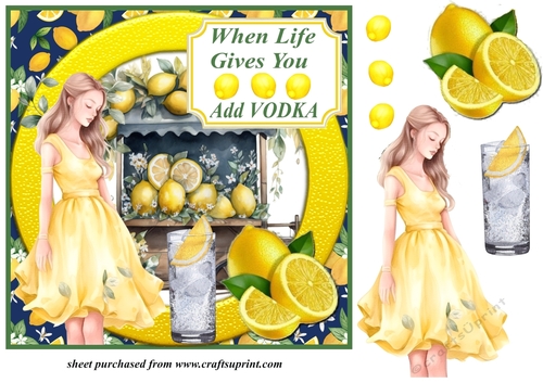 When life gives you lemons...add vodka card front