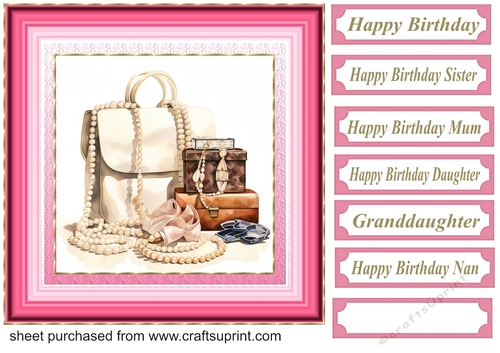 Pink Ladies accessories card front 3