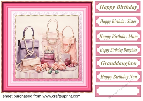 Pink Ladies accessories card front 4