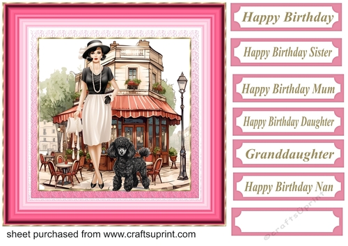 Pink Paris card front