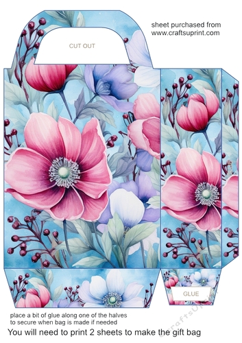 Christmas wild flowers gift bag 4