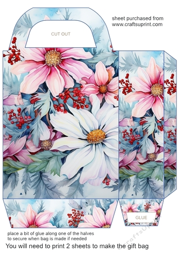 Christmas wild flowers gift bag 9