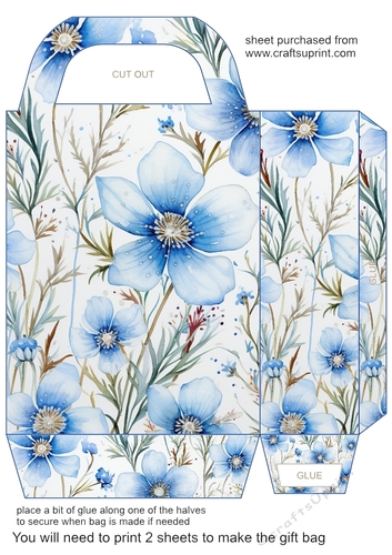 Christmas wild flowers gift bag 11