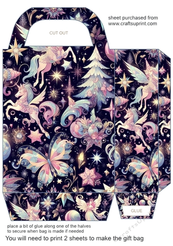 Christmas fantasy gift bag 1