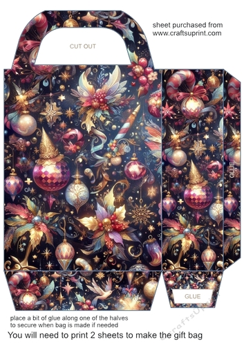 Christmas fantasy gift bag 11