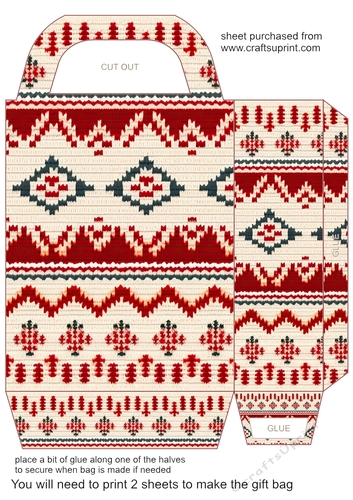 Christmas jumper gift bag 7