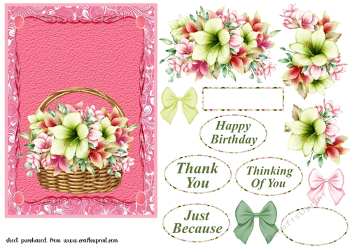 Amaryllis card front(5x7 aprox) 2