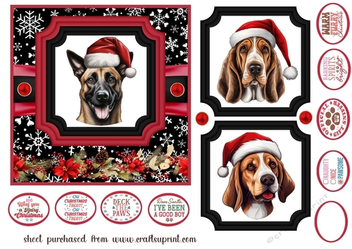 Hairy Christmas card front 3