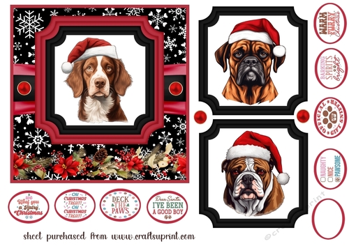 Hairy Christmas card front 6