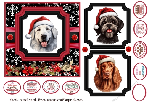 Hairy Christmas card front 15
