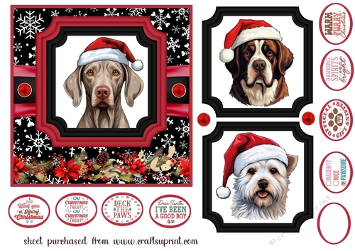 Hairy Christmas card front 25
