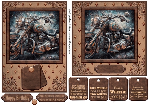 5x7 and 6x6 Motorbike card fronts 7