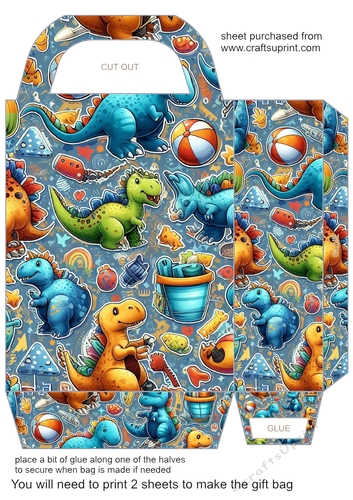 All about the Dino gift bag 1