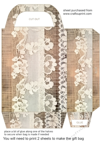 Antique lace gift bag 4