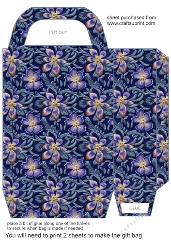 Embroidery effect gift bag 2