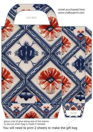 Embroidery effect gift bag 5