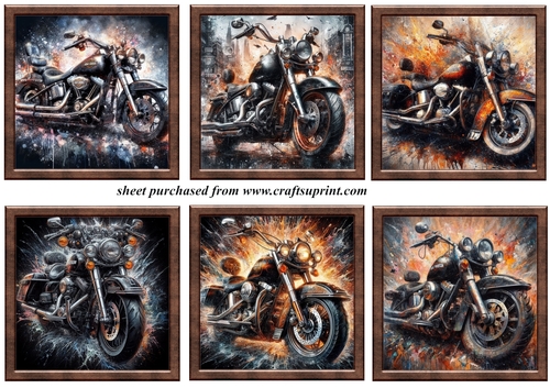 6 Motorbike toppers