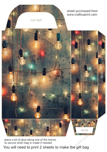 Christmas lights gift bag 2
