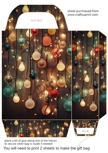 Christmas lights gift bag 4