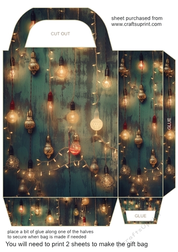 Christmas lights gift bag 8