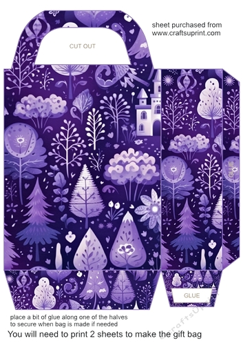 Purple Christmas gift bag 21