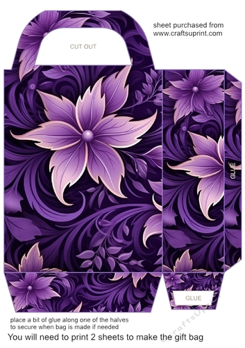 Purple Christmas gift bag 23