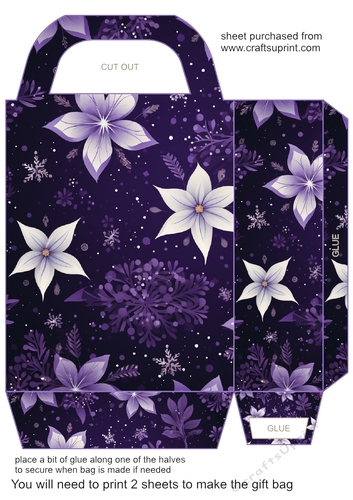 Purple Christmas gift bag 27
