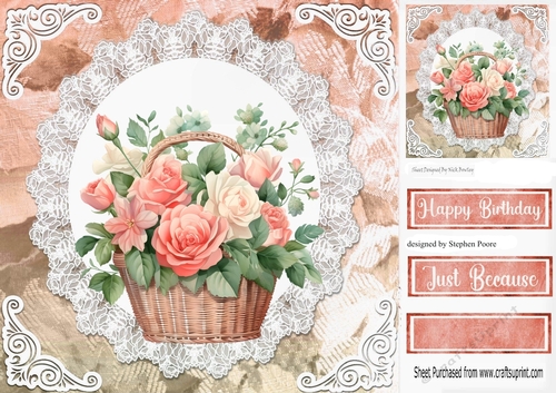 Peach roses card front 2