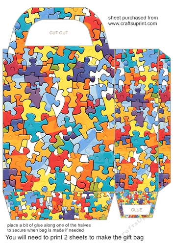 Jigsaw gift bag 10