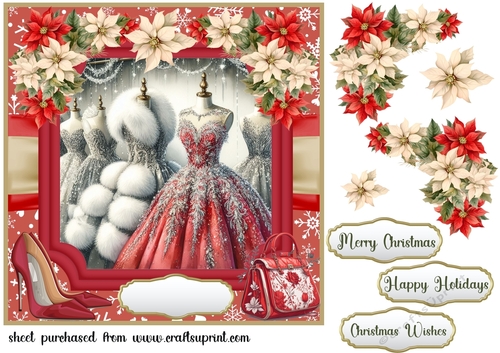 The Christmas dress card front 7