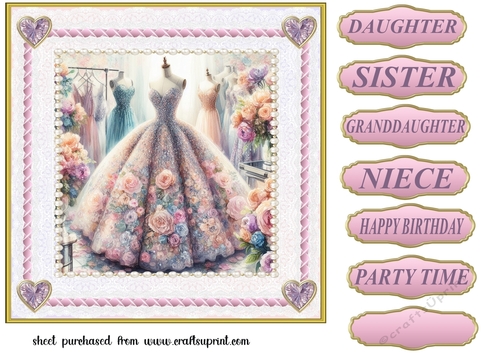 Ballgown card front 2