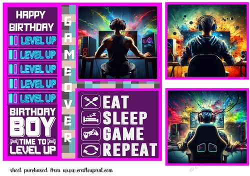 Boy Gamer card front 2