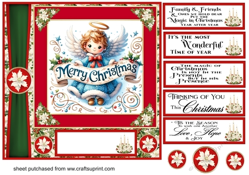 Christmas Angel card front 1