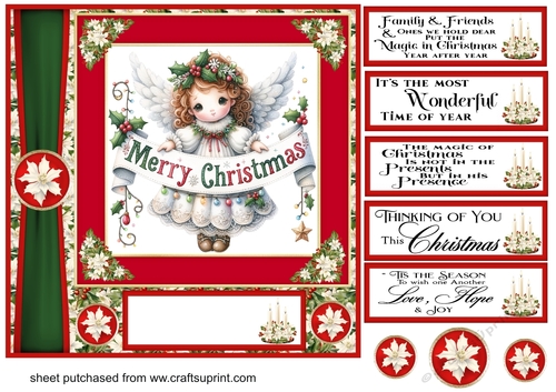Christmas Angel card front 2