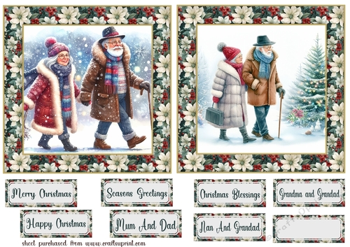 2 Christmas couple card fronts 2