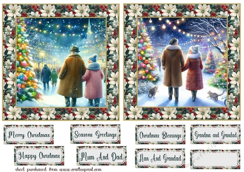2 Christmas couple card fronts 3