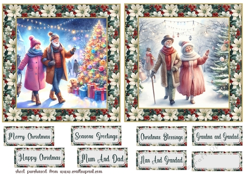 2 Christmas couple card fronts 4