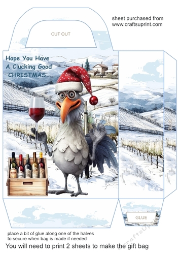 Clucking good Christmas gift bag 4