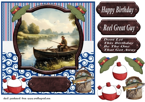 Gone fishing card front 1