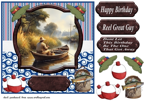 Gone fishing card front 2
