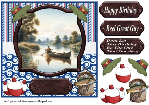 Gone fishing card front 3