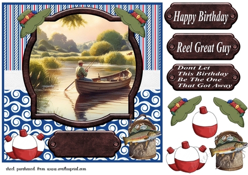 Gone fishing card front 4