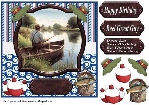 Gone fishing card front 5