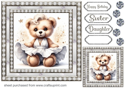 Diamonds are a girls best friend card front 2