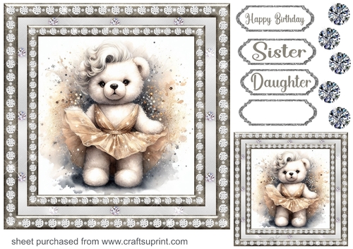 Diamonds are a girls best friend card front 3